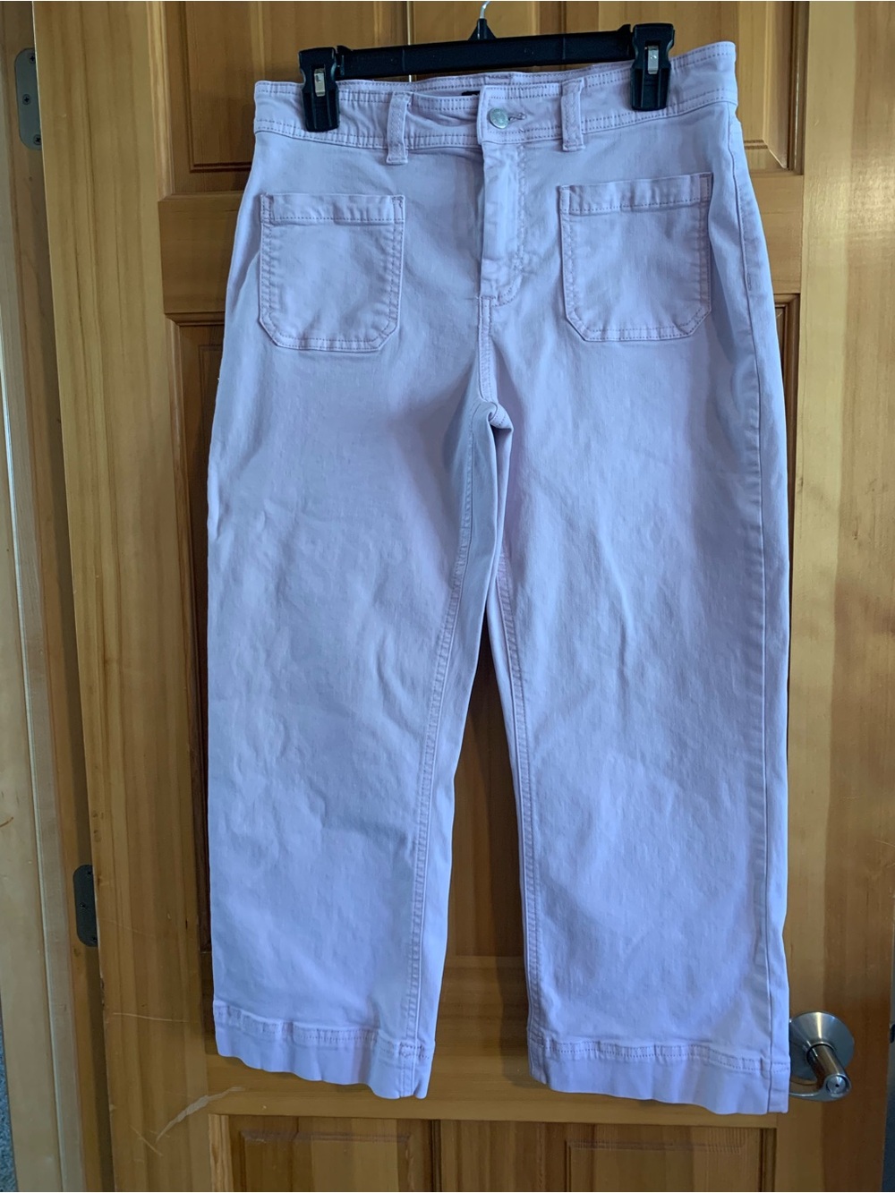 Buffalo David Bitton Lavender High-Rise Crop Pants